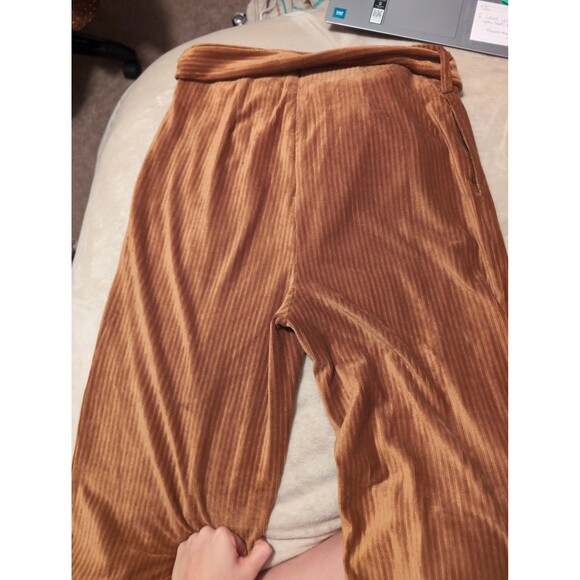 Moon River ribbed orange velvet wide legged pants size medium - Picture 6 of 6